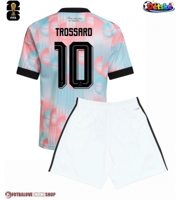 Belgie Leandro Trossard #10 Venkovní dres komplet pro Děti MS 2026 Krátkým Rukávem (+ Krátké kalhoty)